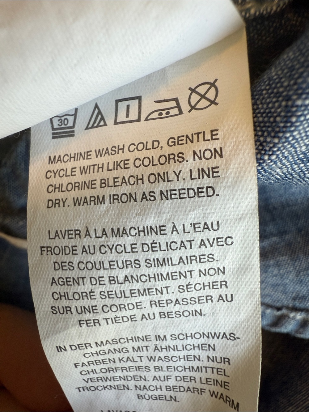 J Crew Chambray Button-Up Shirt in Light Blue - Picture 6 of 6